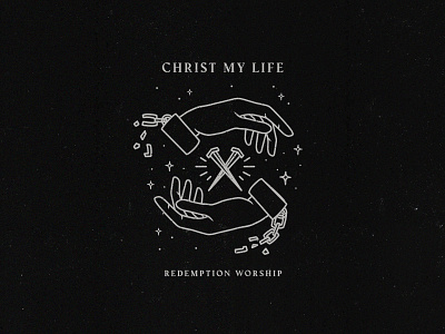 Christ My Life album album artwork christ christ my life church design graphic design graphics illustration illustrator music photoshop procreate redemption single release vector worship worship music