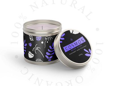 Cosmos Candles black and white candle chamomile coconut graphic design honey illustration illustrator lavender minimal minimalist monotone moon packaging pomegranate procreate simple star sun vector
