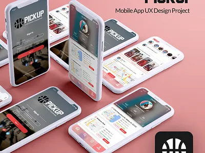 PickUp - Mobile App UX Design Project branding design mobile app ui ux