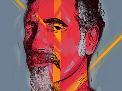Serj Tankian character colorful portrait flat illustrated illustrated portrat illustration illustrator people portrait procreate procreate portrait rockstar singer system of a down