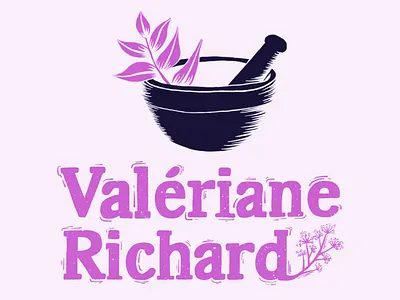 New portfolio identity linocut logo plants portfolio