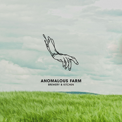 Anomalous Farm Logo cidery farm farm brewery farm logo farm to kitchen line art line logo new york farm organic farm upstate new york winery yakitori