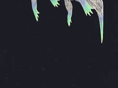 Swim time black color illustration pencil procreate