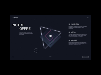 Origamix — Innovation by game design animation bachoodesign design desktop game gamedesign illustration interaction interface motion graphics ui ux webdesign website