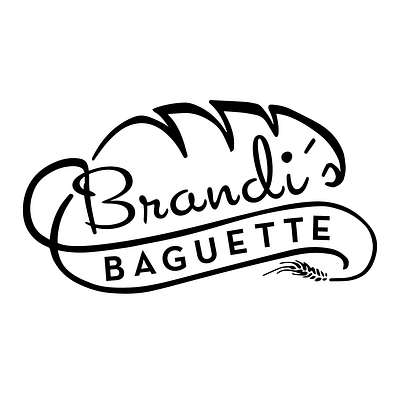 Brandi's Baguette branding graphic design logo typography