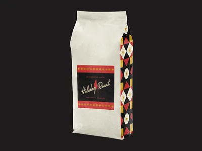 WIP — Holiday Roast branding coffee design illustration logo package packaging pattern quilt typography
