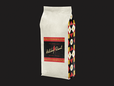 WIP — Holiday Roast branding coffee design illustration logo package packaging pattern quilt typography