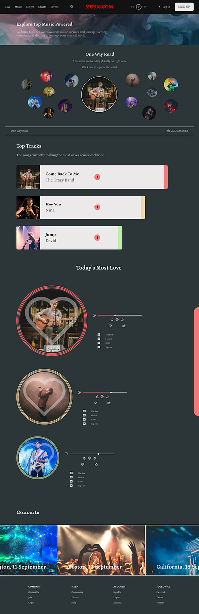 MusicWeb app branding design figma graphic design icon illustration logo ui ux vector webdesign