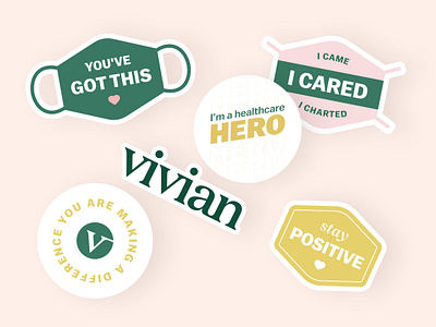 Hero Stickers branding graphic design healthcare healthcare professionals hero heroes identity logo nurse print stickermule stickers type typography