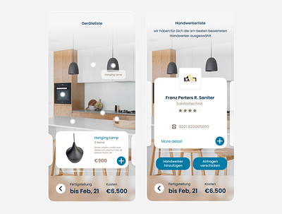 Interior Realtime Mobile App app ar design home app interior app mobile app ui