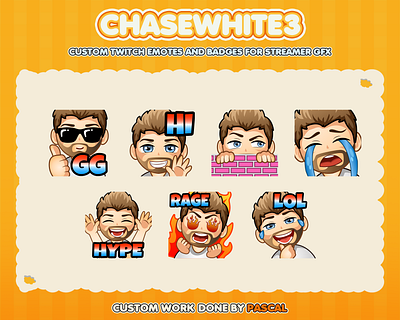 Custom emotes for twitch, youtube, discord and facebook chibi emotes chibi guy emotes cry emotes custom emotes twitch cute guy emotes gg emotes guy emotes hi emotes twitch emotes twitch emotes artist