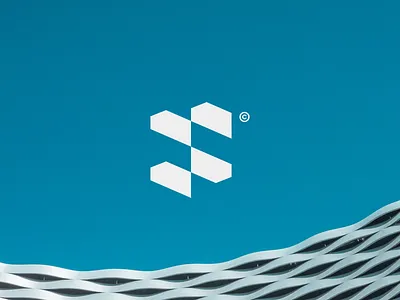 abstract 's' logo-mark abstract logo blue branding design logo logo design modern s trend visual identity