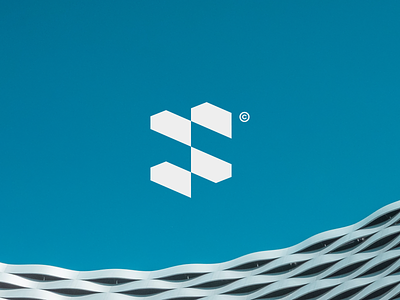 abstract 's' logo-mark abstract logo blue branding design logo logo design modern s trend visual identity