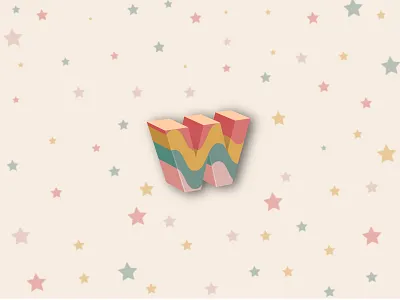 W branding clean design icon illustration logo logo branding