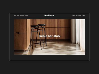 Northern E-commerce redesign animation design minimal ui ux web