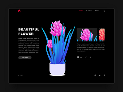 Beautiful flower sketch