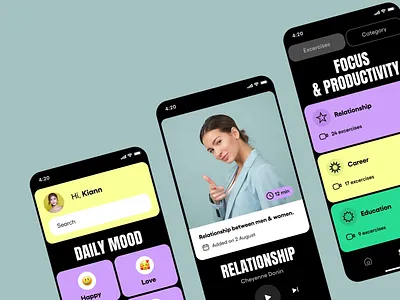Productivity app android animation animation design app app design interaction ios ios mobile mental health mobile mobile animation mobile interaction ui user interaction user interface ux