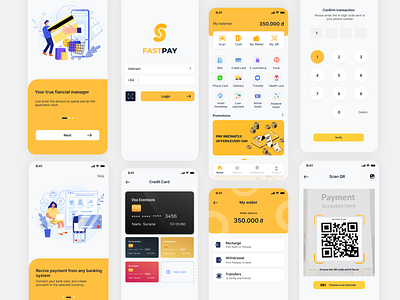 Fastpay E-wallet App e wallet app e wallet ui design illustration ui ux design