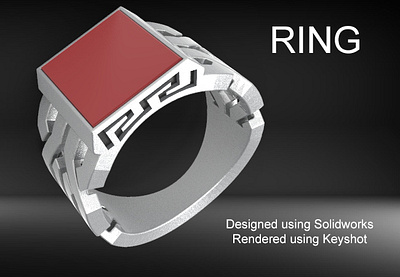 Ring - 3D Model 3d 3dprinting art artistic blender creative design futuristic jewellery design product design solidworks