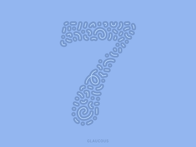 7 36daysoftype 36daysoftype2021 color combination color palette digital illustration glaucous illustration letter serif vector