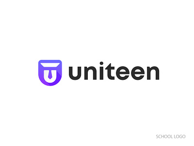 uniteen school logo a b c d e f g h i j k l m abstract class college concept design educate education letter mark logo logo design logo mark logos modern n o p q r s t u v w x y z online online class school school logo study