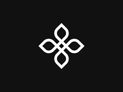 Chaturdala design flower four graphic design icon illustration illustrator india indian logo minimal minimalism nature nikxith petals vector