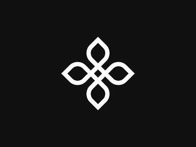 Chaturdala design flower four graphic design icon illustration illustrator india indian logo minimal minimalism nature nikxith petals vector