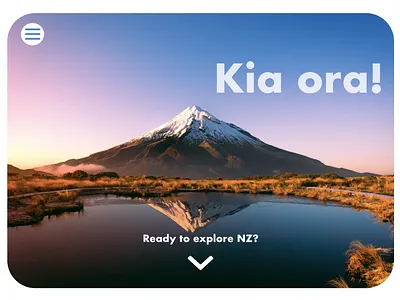 Day 3- Landing Page #DailyUI branding challenge dailyui design figma graphic design landing page new zealand tourism ui web web design