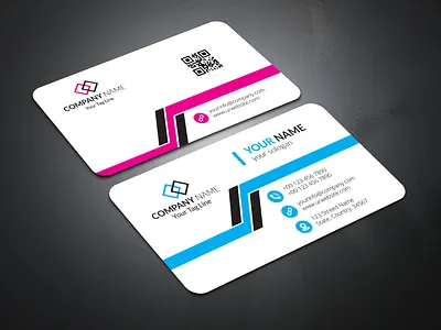 Corporate Business Card Design advertise agency branding business card design illustration illustrator logo vector