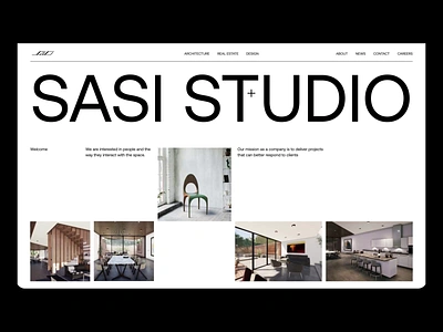 SASI Studio - redesign corporate website animation design minimal ui ux web