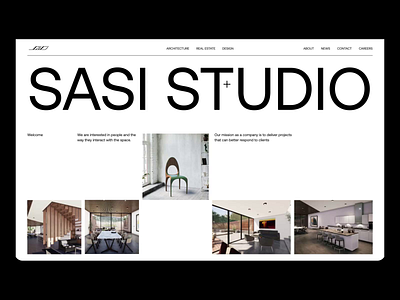 SASI Studio - redesign corporate website animation design minimal ui ux web