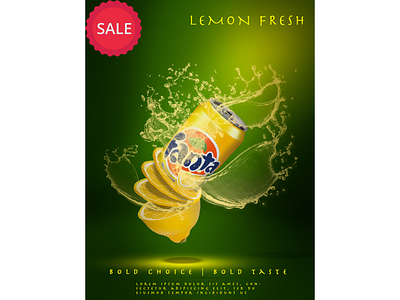 Fanta Poster branding design graphic design illustration ui ux vector