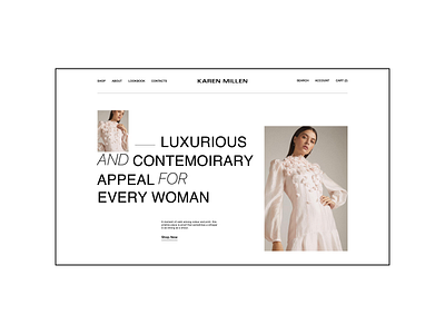 KAREN MILLEN | E-commerce Redesign animation design minimal ui ux web