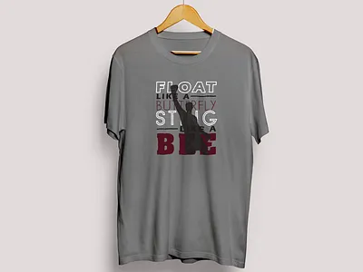 Float like a butterfly, Sting like a bee. activewear adobeillustrator adobephotoshop apparel clothing creativedesign design fashion graphic design illustration tshirt tshirtdesign