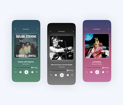 Music App concept UI by Autumn Design 3d animation app branding concept ui design graphic design icon illustration logo mobile motion graphics trending typography ui ui design ux ux design vector web design