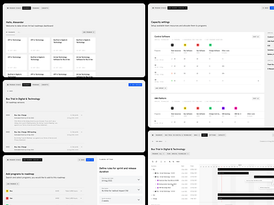 Planning Tool Concept dashboard design internal tool planning roadmap task management tool ui uxui