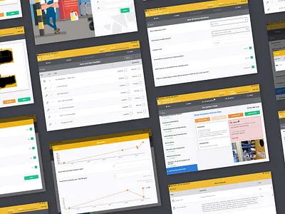 Zone Maintenance iPad app yellow