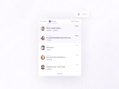 Notification component component notification ui