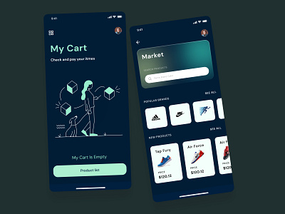 #product #cart #design iOS design in Dark theme 3d branding dark glassmorfphing graphic design motion graphics theme ui