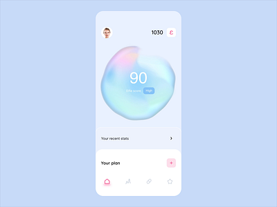 Elfie - Healthcare App 3d animation assistant branding calories drugs etheric graphic design habbit health healthcare motion motion graphics pill pills steps thrc tracker ui ux