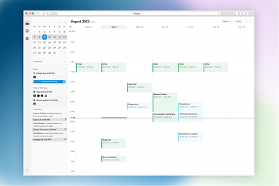 Caly - your new favourite calendar calendar dashboard marketing saas schedule time ux