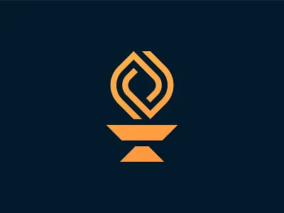 Torch Logo Mark brand branding capital design finance fire flame icon line logo logodesign minimal torch