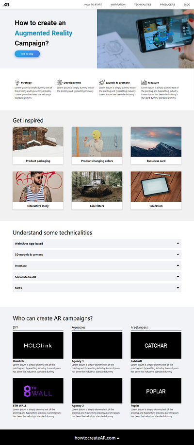 How to create AR page - web design , branding, logo ar augmented reality branding colors design icon illustration logo logodesign typography ui ux vector
