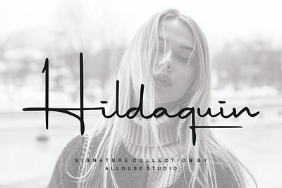 Hildaquin font handwrittenfont scriptfont typeface