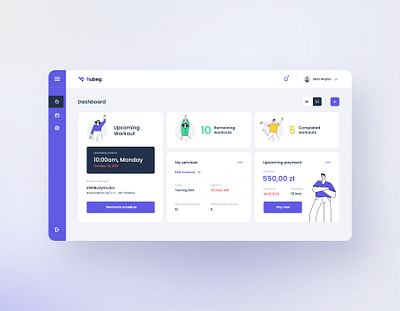 #4 hubeg - Dedicated system for EMS studios app application dashboard design ems interface minimalism ui user interface ux webapp workout