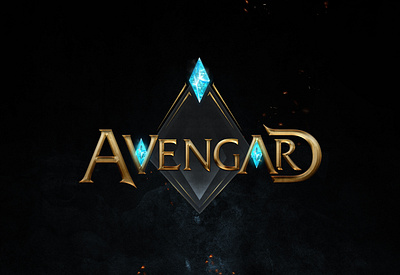 Avengard Logo branding design fantasy game logo graphic design illustration logo rpg title design