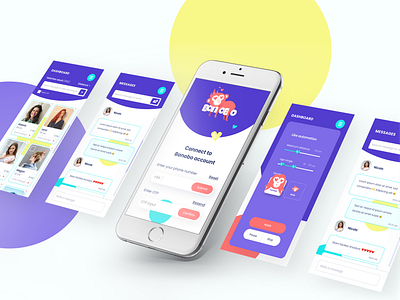 Bonobo - Let's date app branding design illustration ui ux vector