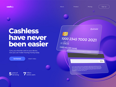 eWallet - Hero Banner Exploration banking credit card emoney ewallet exploration finance glassmorphism hero banner ui vector