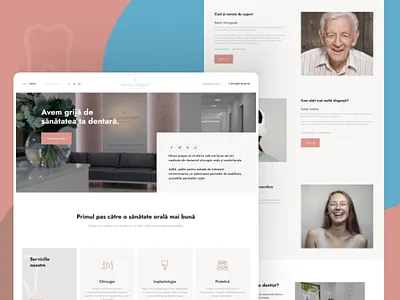 Masterdent website clinic concept dentist landing responsive ui website