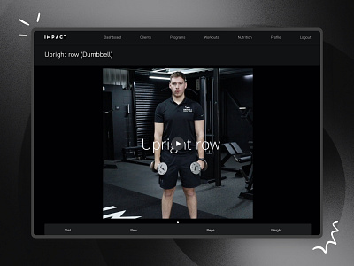 Fitness Web Application UI Design branding design fitness app graphic design pwa design ui ux web